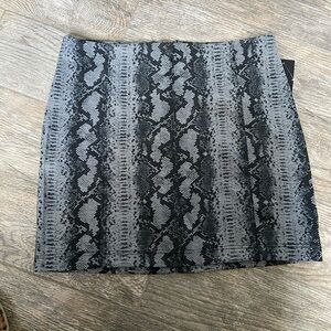 Material Girl python print mini skirt